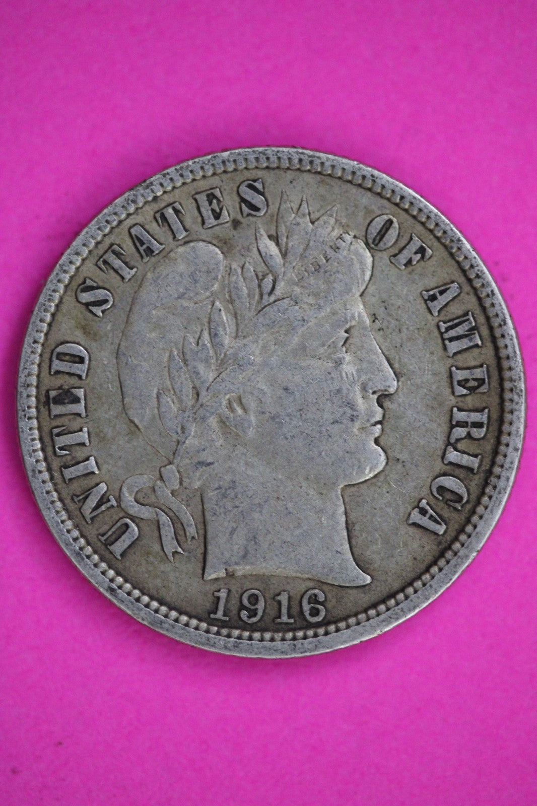 1916 P Barber Liberty Dime Guaranteed Authentic & Genuine Silver Coin 2995