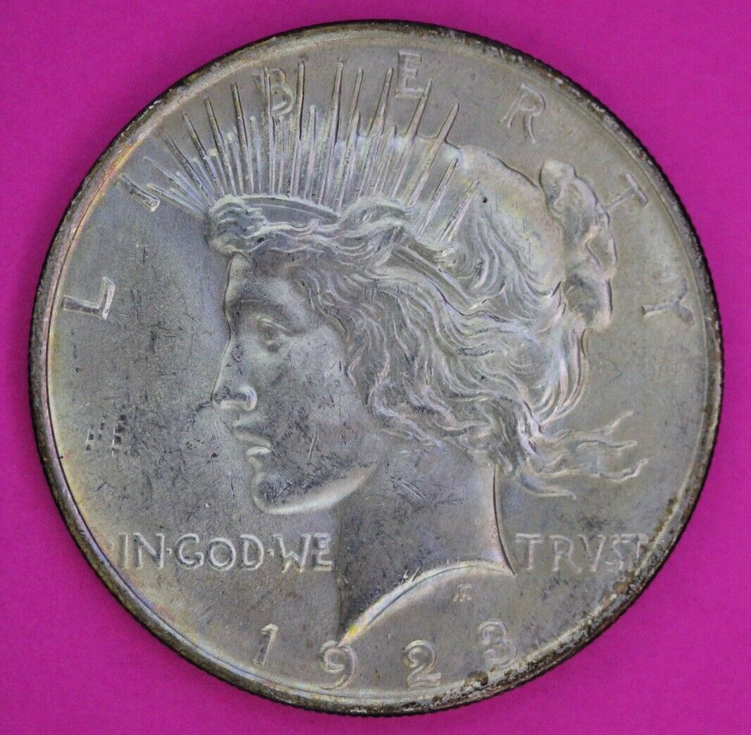 Tone High Grade 1923 P Liberty Peace Silver Dollar Philadelphia Mint Coin 246