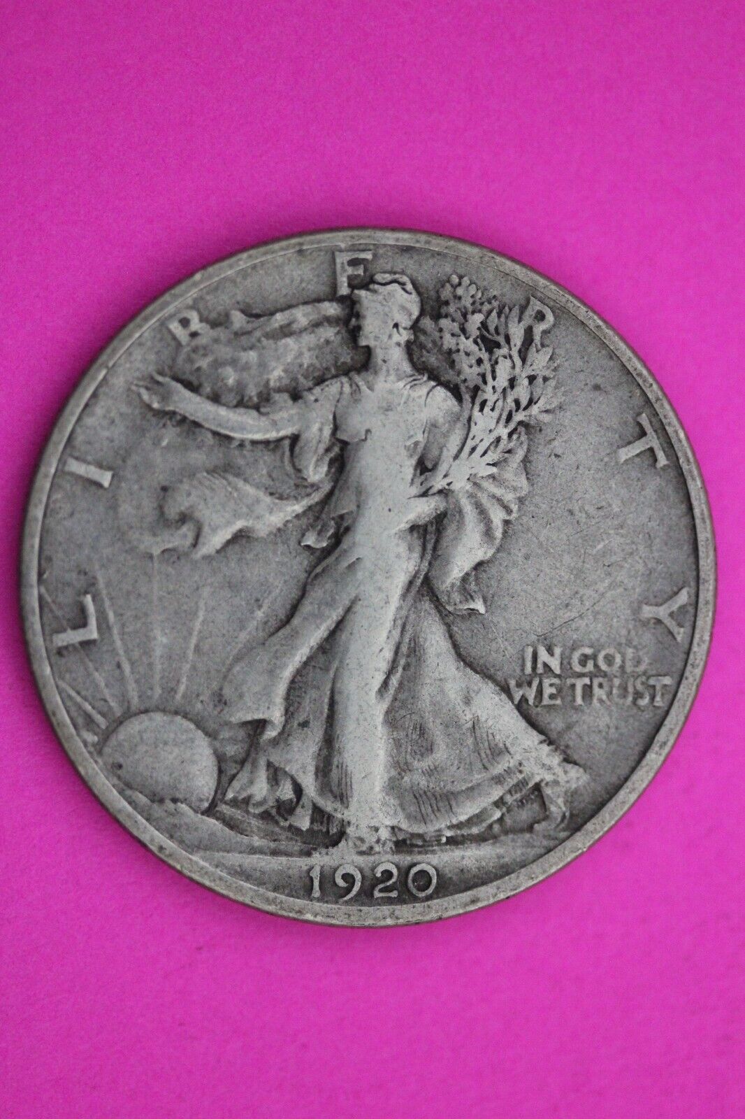 1920 P Walking Liberty Half Dollar Scarce Semi Key Date Silver Walker Coin 0003