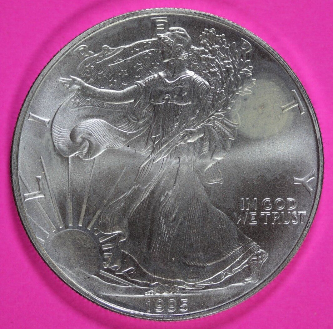 Key Date 1995 BU American Silver Eagle Key Date 1 Ounce 999 Exact Coin Shown 111
