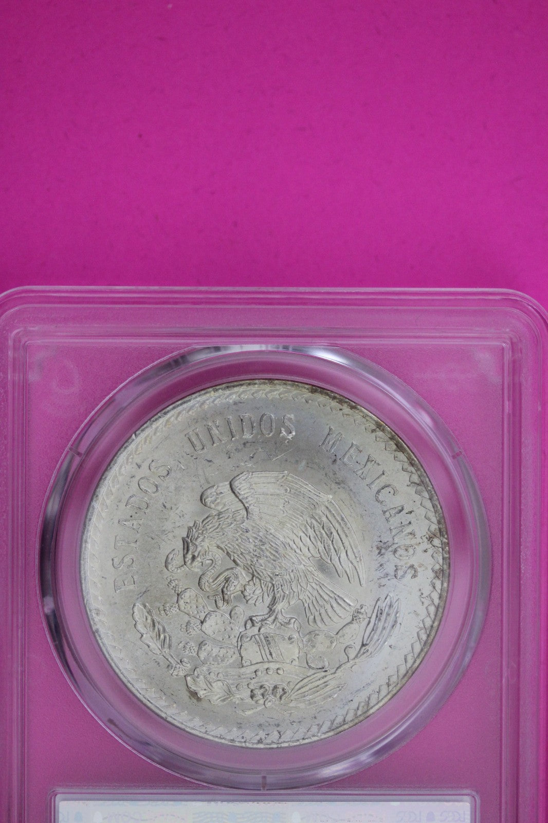 Toned 1948 MS 64 Mexico Cuahtemoc 5 Peso PCGS Certified Graded Authentic 1210