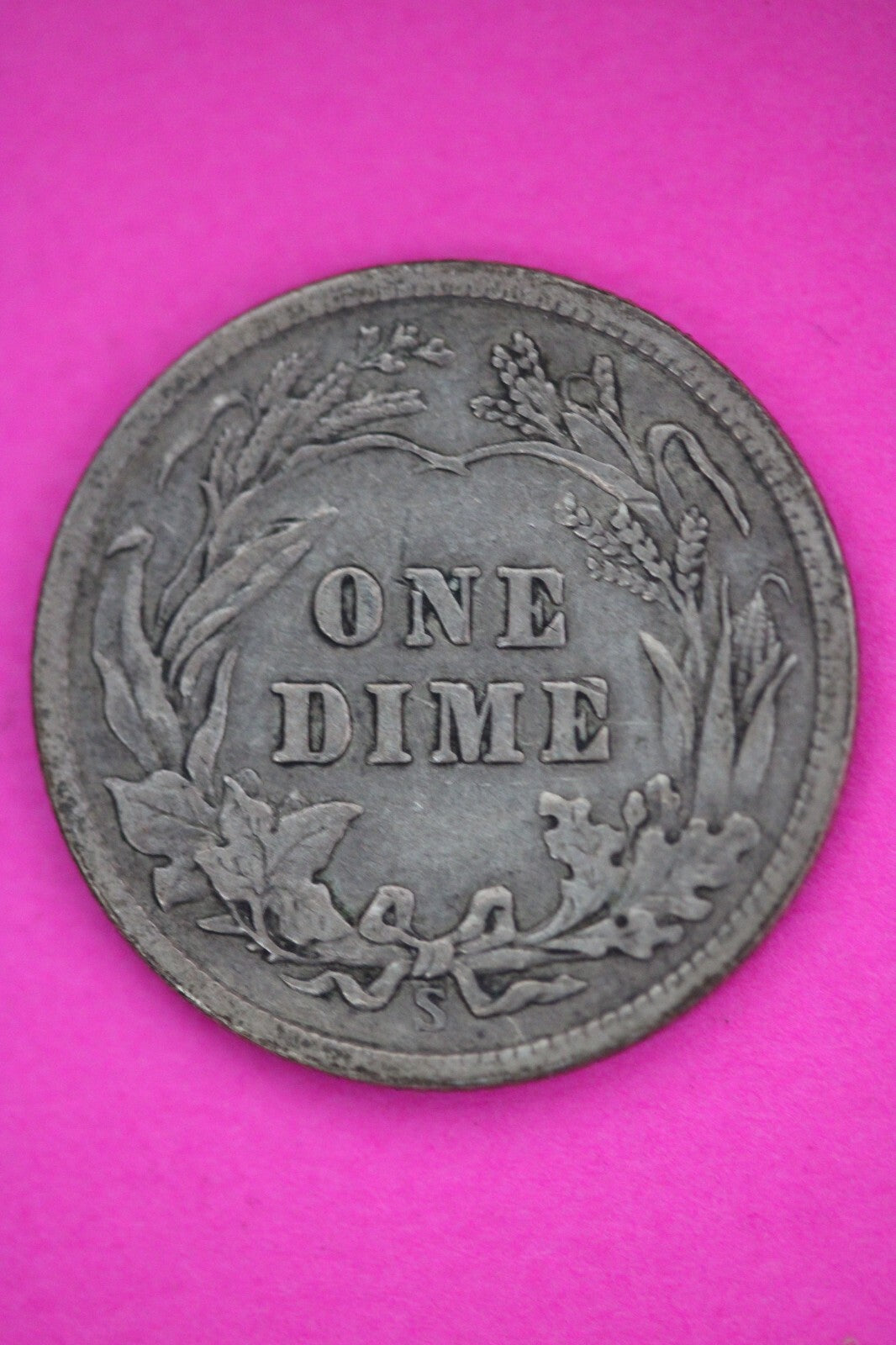 1907 S Barber Liberty Dime Scarce Semi Key Date Silver Coin San Francisco 15