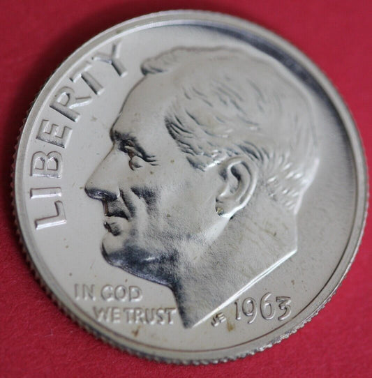 1963 Silver Proof Roosevelt Dime Exact Coin Shown  112