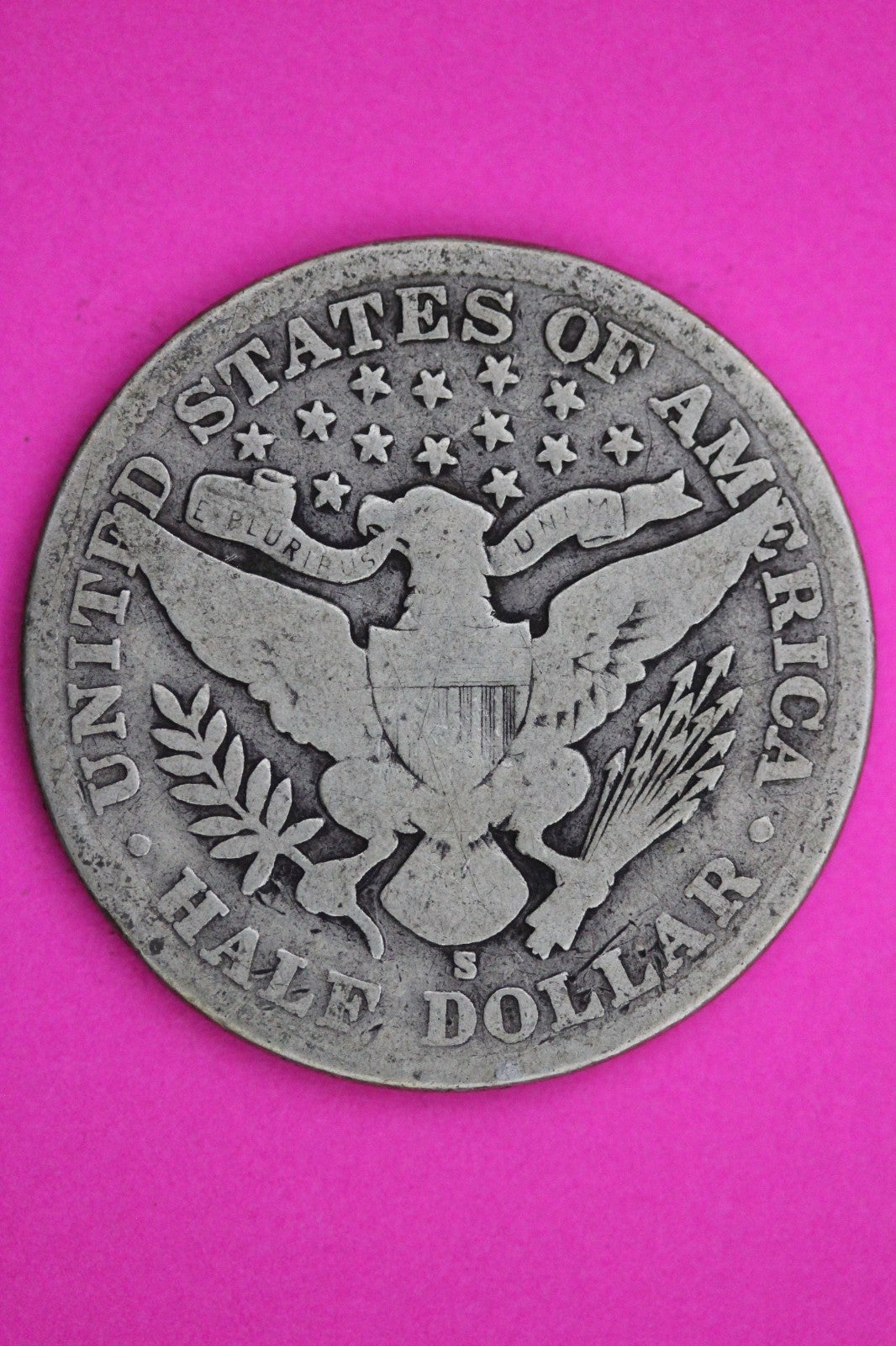 1908 S Barber Liberty Silver Half Dollar Guaranteed Authentic Genuine Coin 2333