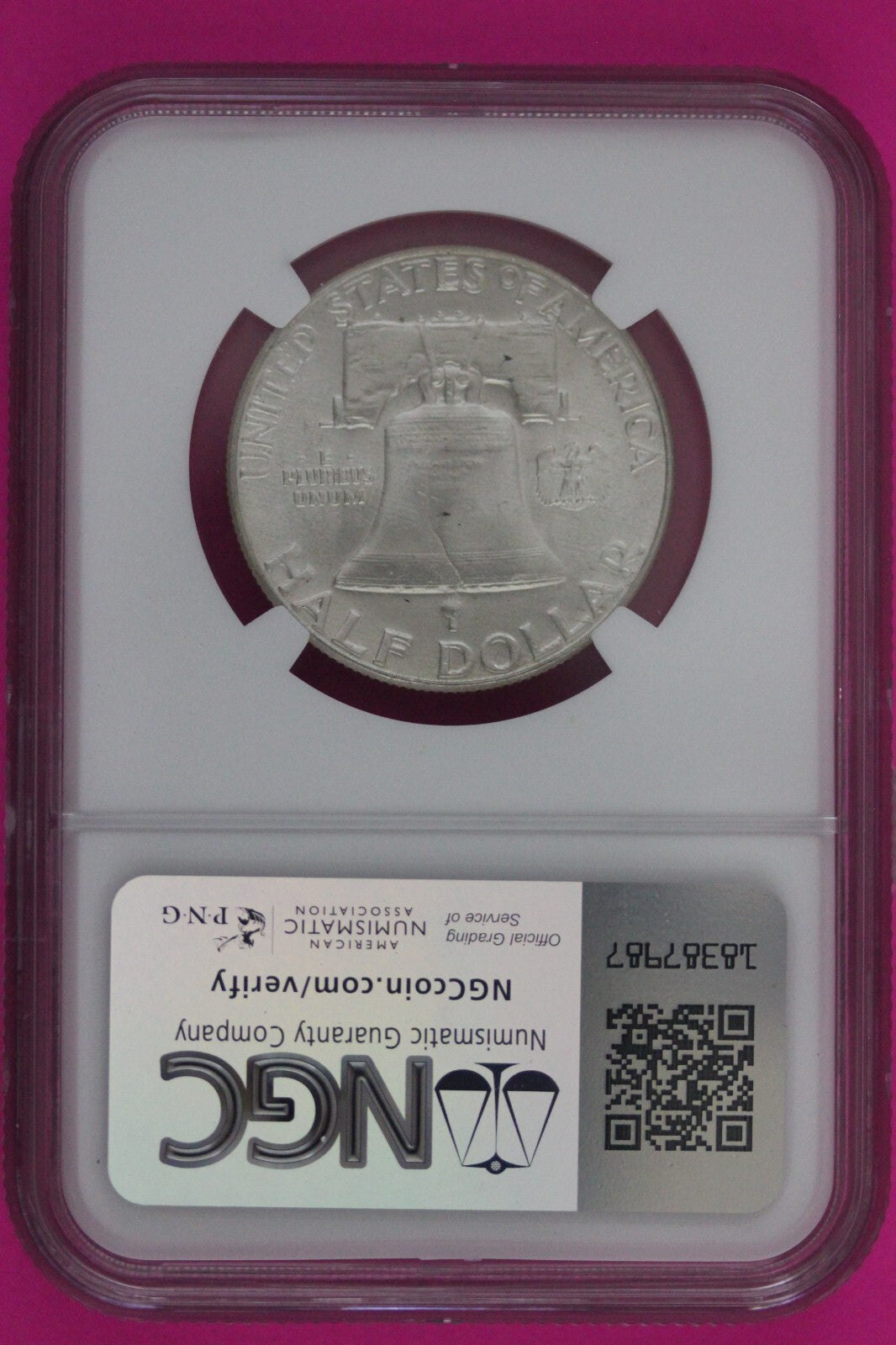 Full Bell Lines 1960 P MS 64 FBL Ben Franklin Half Dollar Silver Coin NGC 789