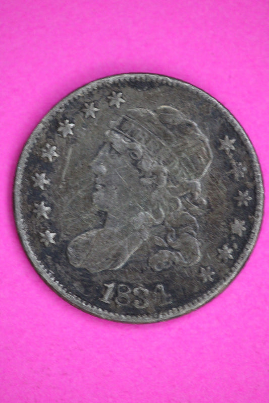 1834 Bust Cap Half Dime Guaranteed Authentic & Genuine Silver Coin 2978
