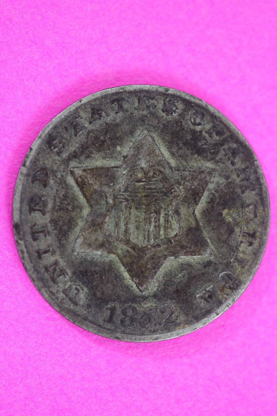 1852 Trime 3 Three Cent Silver Dime Exact Coin Shown In Pics Semi Key Date 120