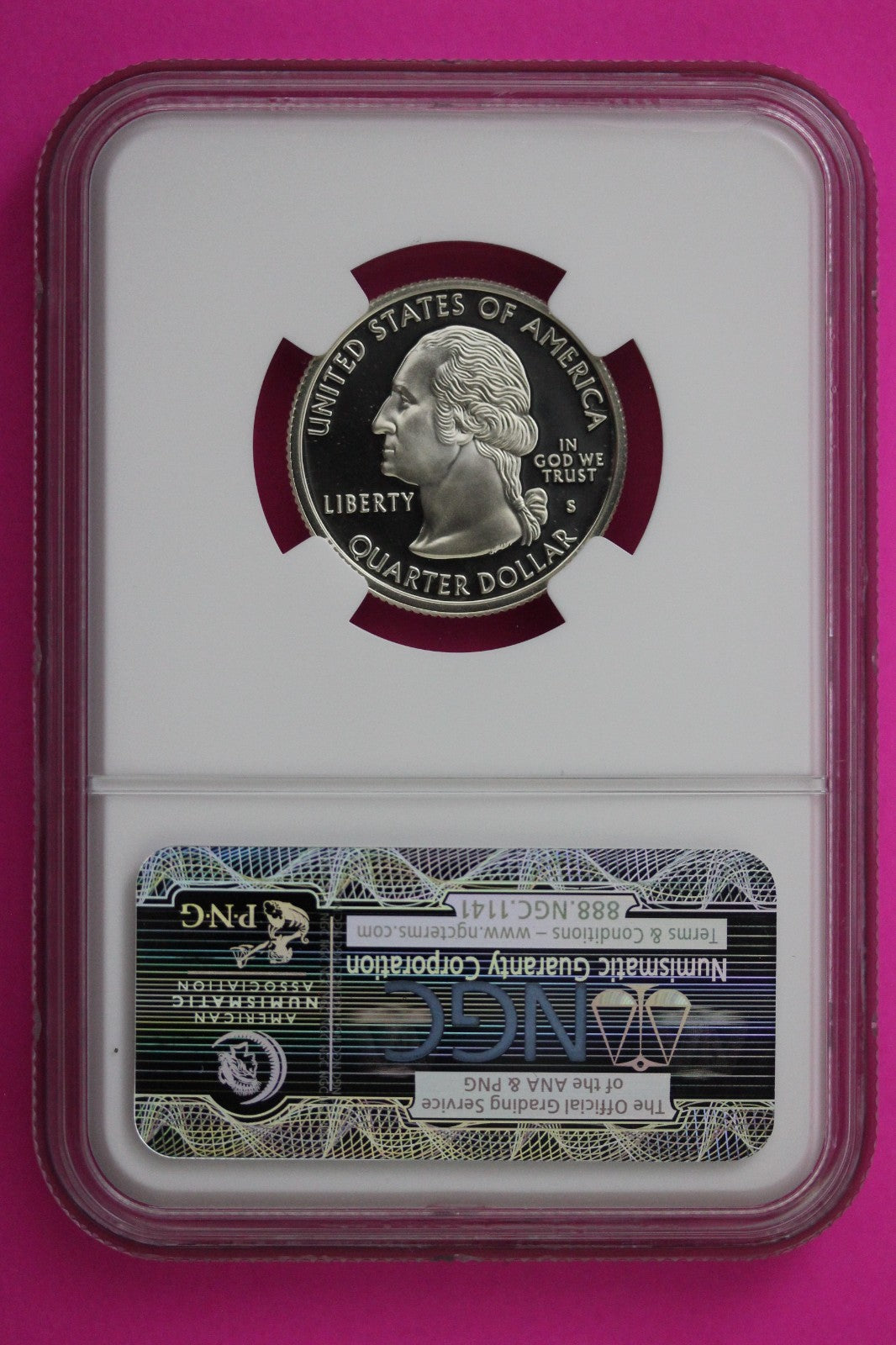 1999 S PF 70 Pennsylvania Silver State Quarter NGC Certified Authentic Slab 396
