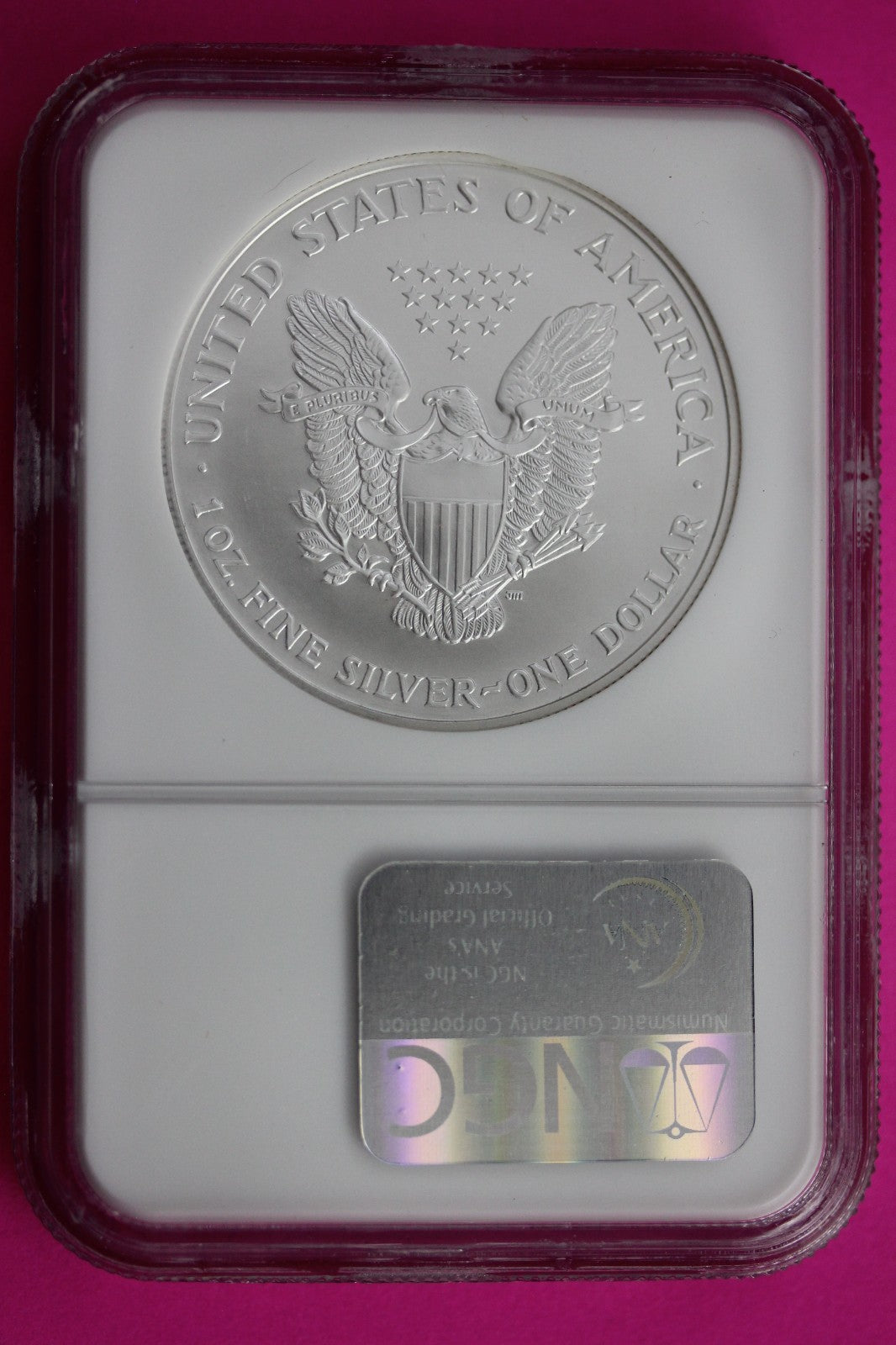 1999 MS 69 Silver Eagle 1 OZ .999 Silver NGC Certified Authentic Graded 675