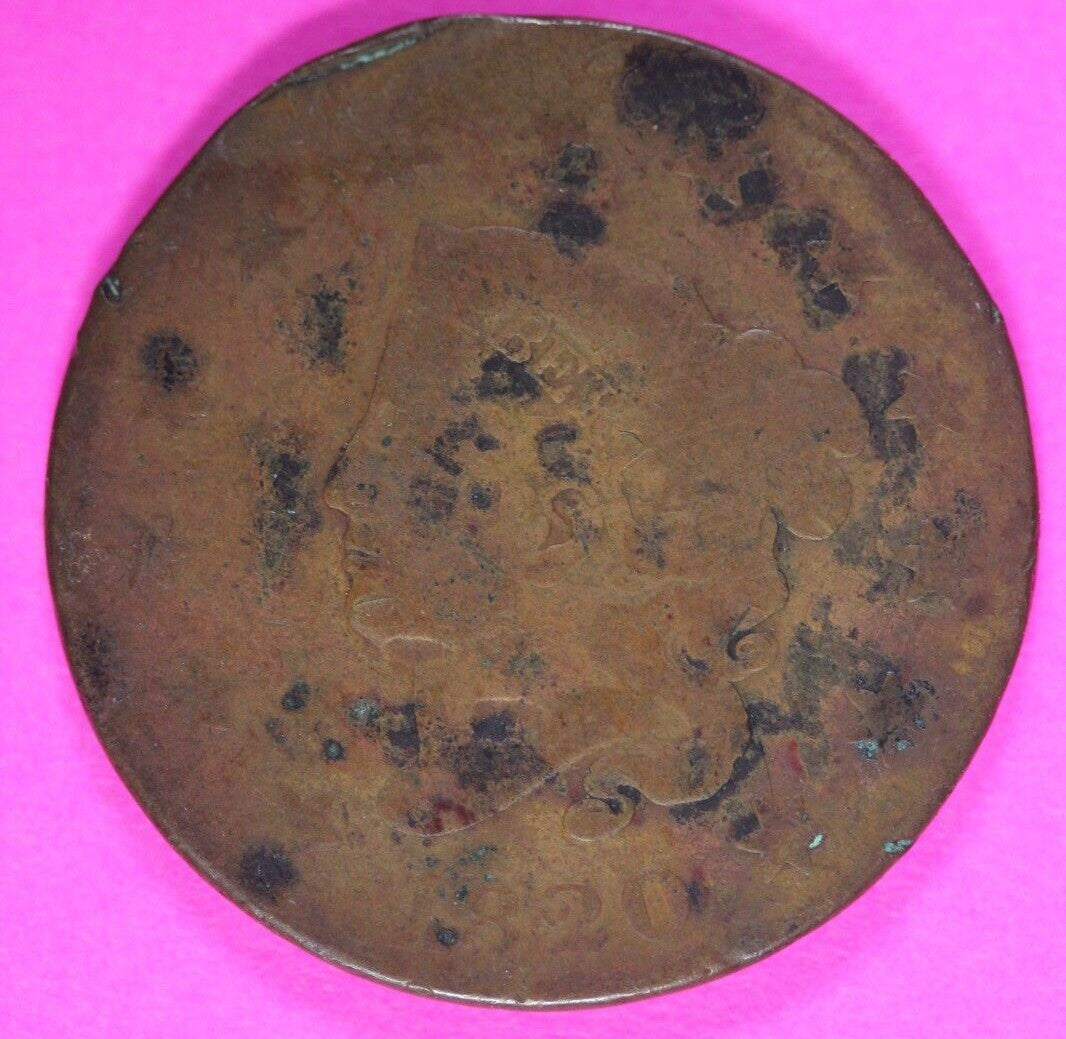 Cull 1820 Small Date Large Cent Coronet Head Liberty Exact Early Coin Shown 20