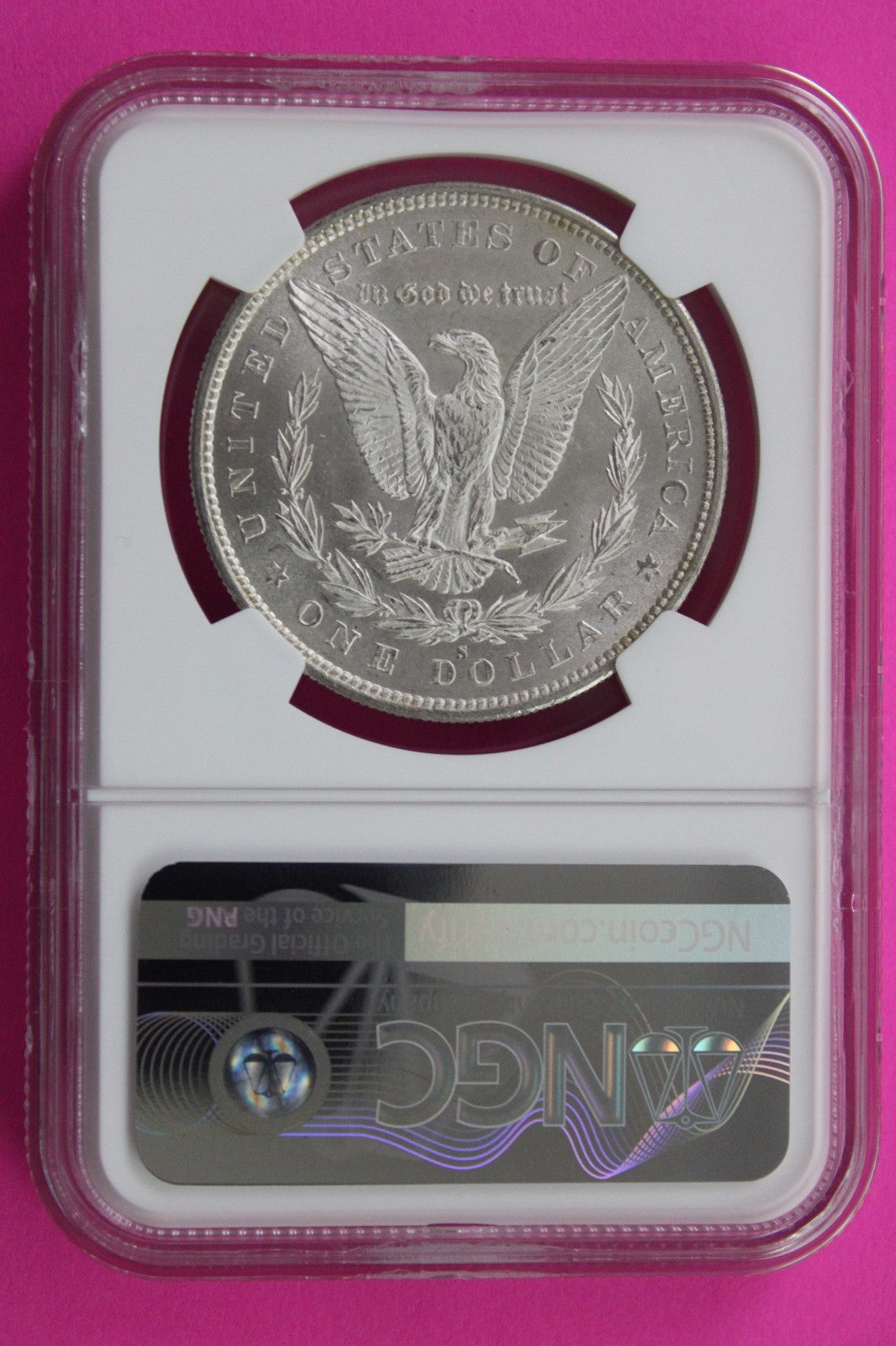 1880 S MS 63 Liberty Morgan Silver Dollar NGC Certified Graded Authentic 771