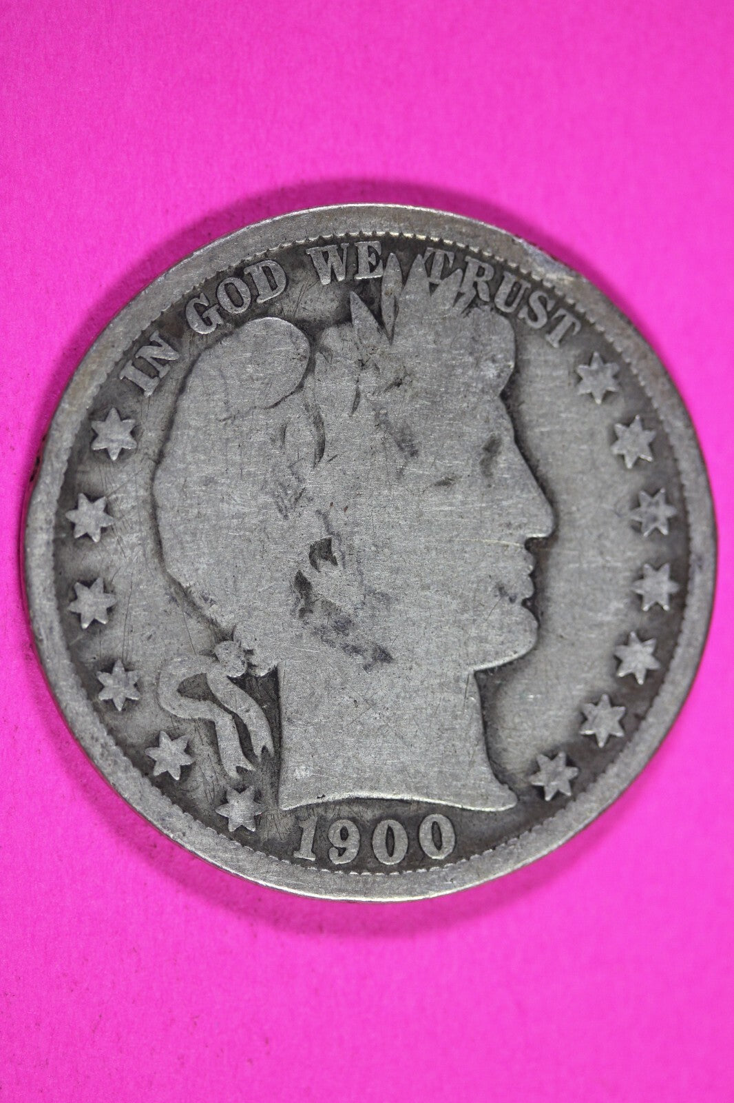 1900 O Barber Liberty Half Dollar Scarce Semi Key Date Coin New Orleans 283