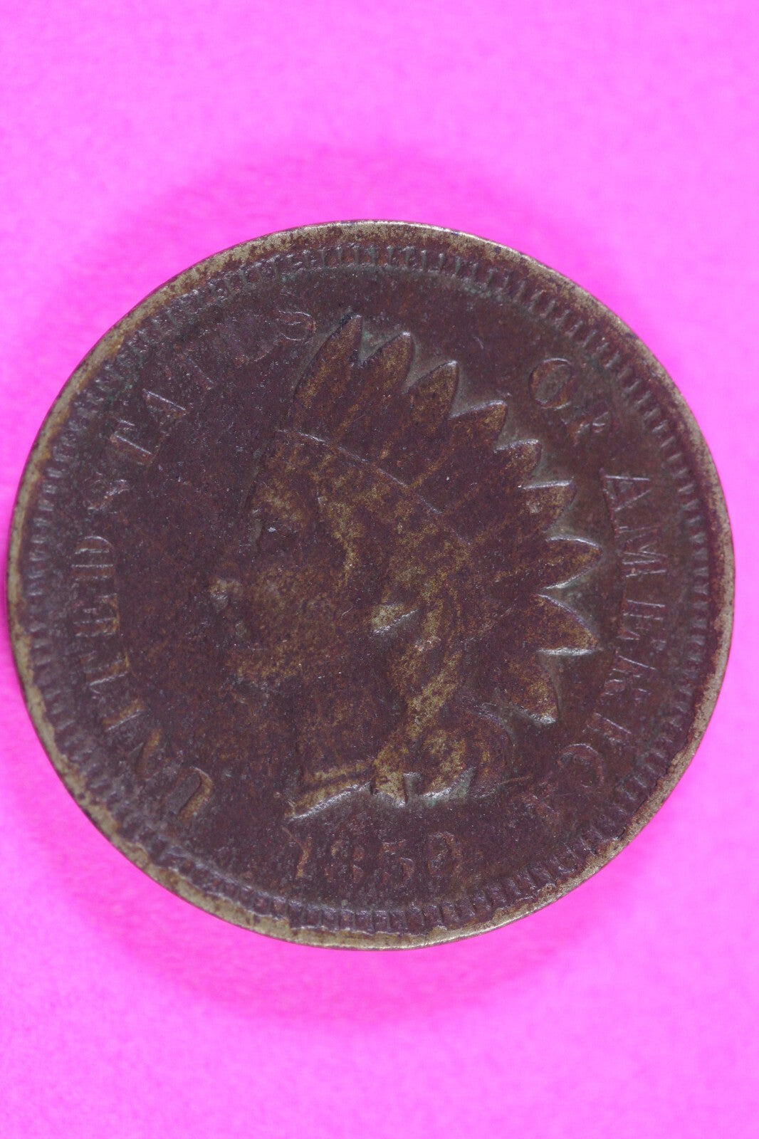 1859 Copper Nickel Indian Head Cent Penny Rare Type Coin Exact Coin Pictured 293