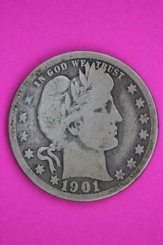 1904 O Barber Liberty Silver Quarter Guaranteed Authentic & Genuine Coin 1464