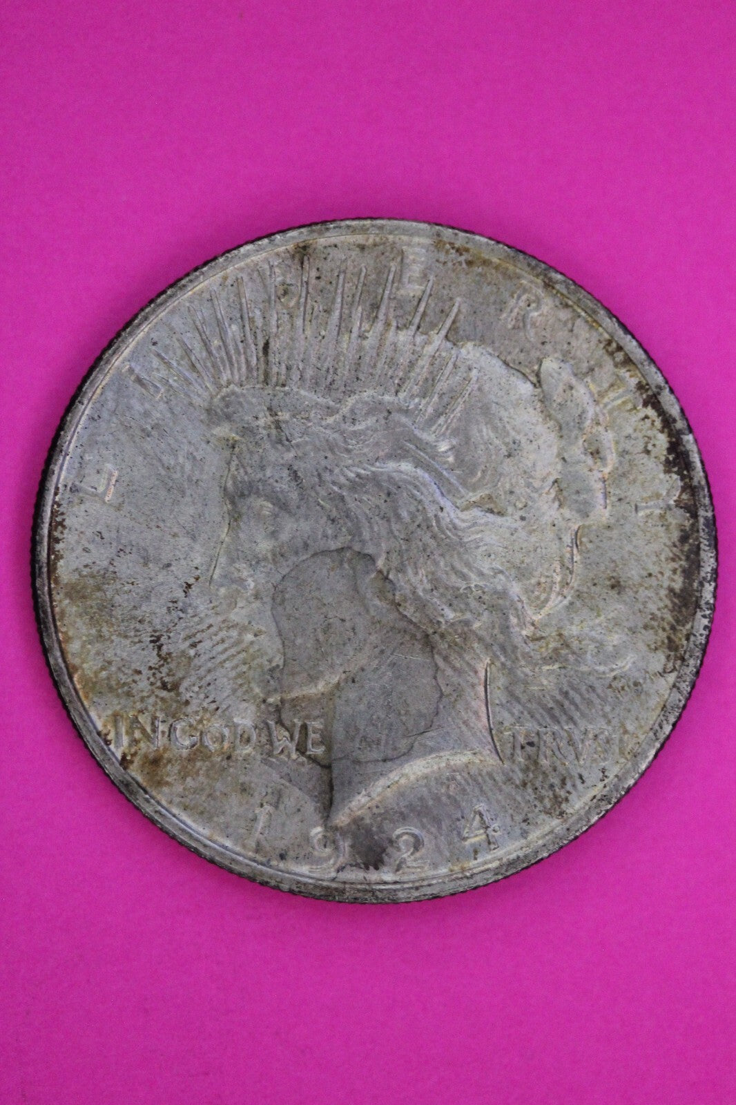 Toned High Grade 1924 P Liberty Peace Silver Dollar Philadelphia Mint Coin 235