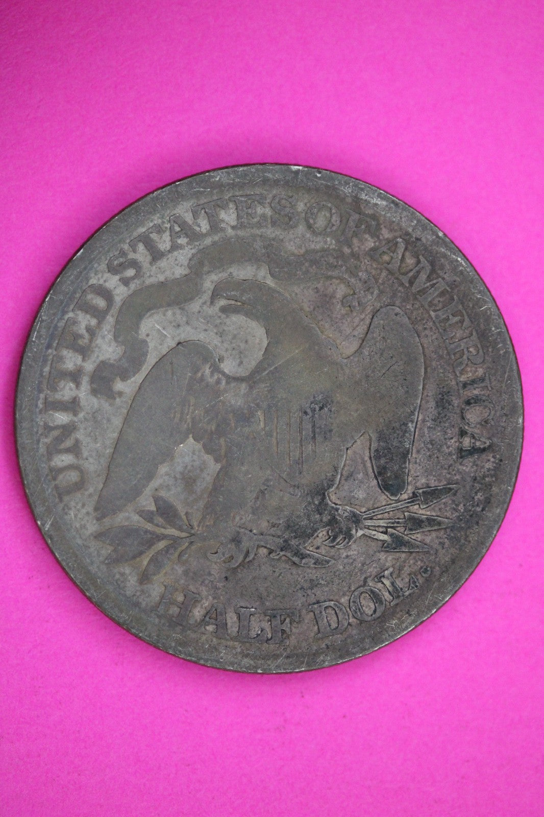 1877 P Seated Liberty Half Dollar Silver Exact Coin Shown Low Grade Filler 2796