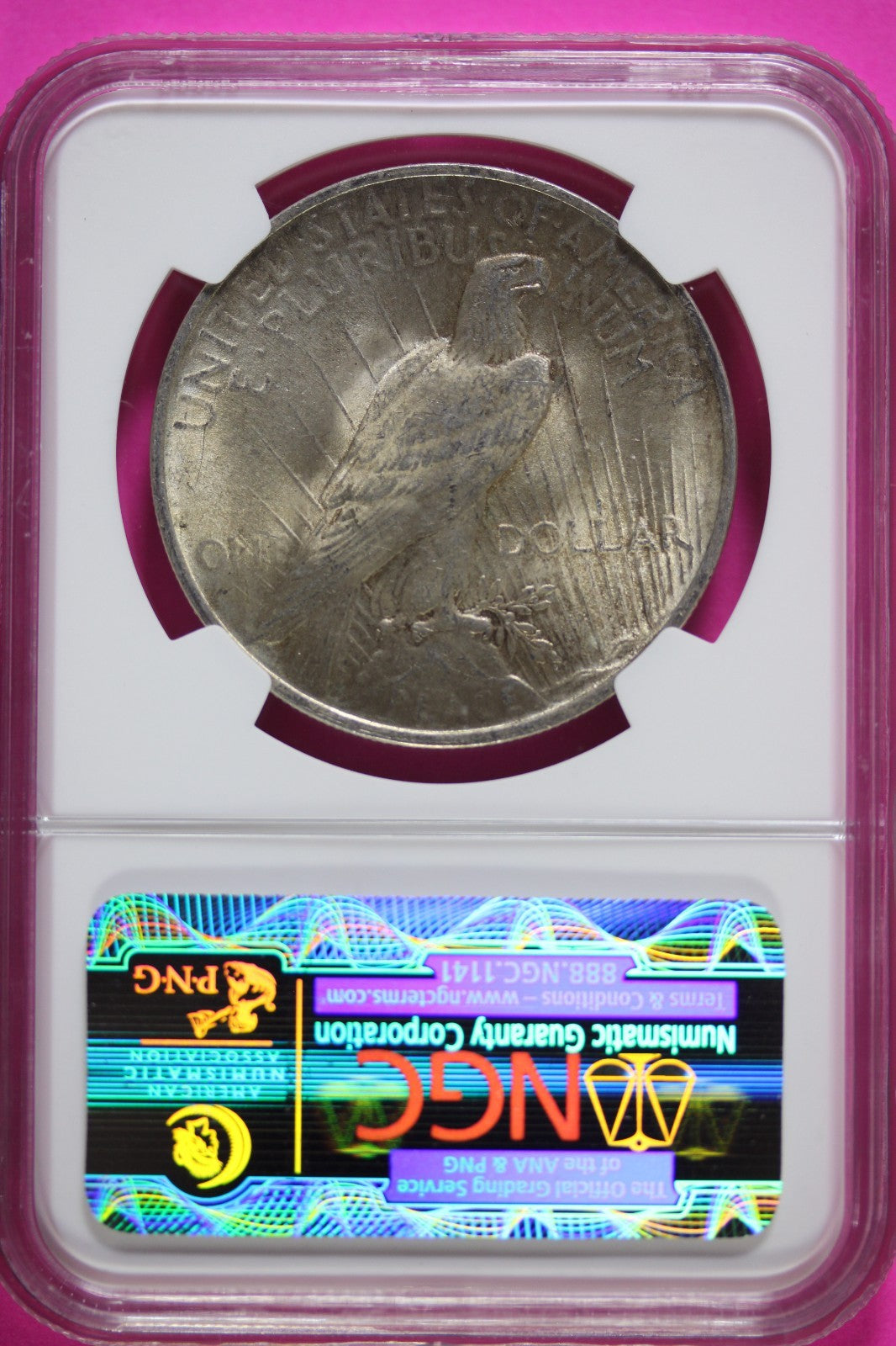 1922 P MS 63 Liberty Peace Silver Dollar NGC Certified Graded Authentic 927