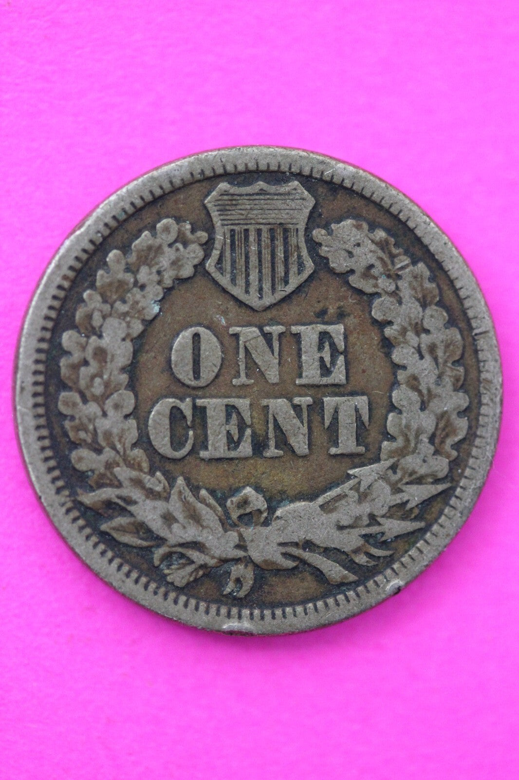 1863 Copper Nickel Indian Head Cent Penny Early Type Coin Exact Coin Pictured 59