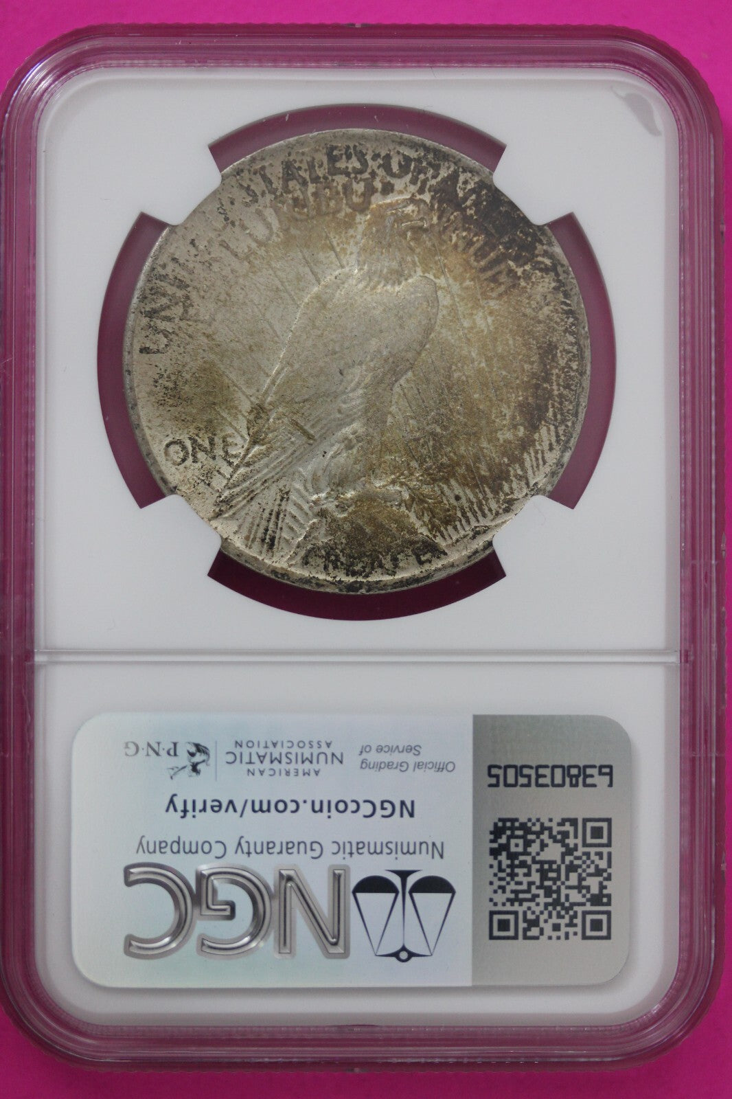 1923 P MS 63 Liberty Peace Silver Dollar NGC Certified Graded Authentic Coin 707