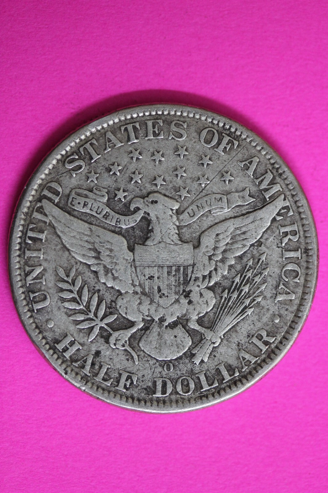 1908 O Barber Liberty Half Dollar Silver Semi Key Date Coin New Orleans Mint 47