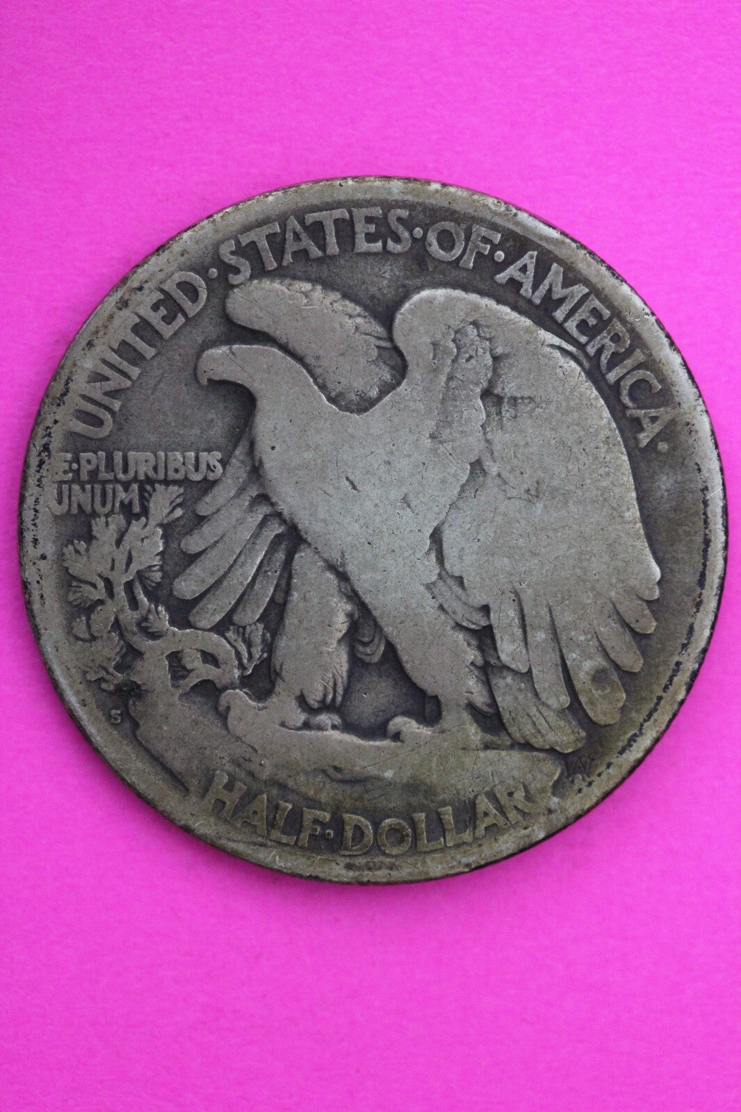 1921 S Walking Liberty Walker Half Dollar Coin Semi Key Date Coin Genuine 0445N