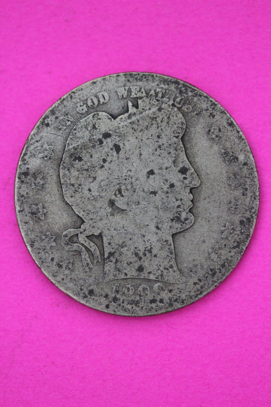 1898 O Barber Liberty Silver Quarter Scarce Semi Key Date New Orleans Mint 76
