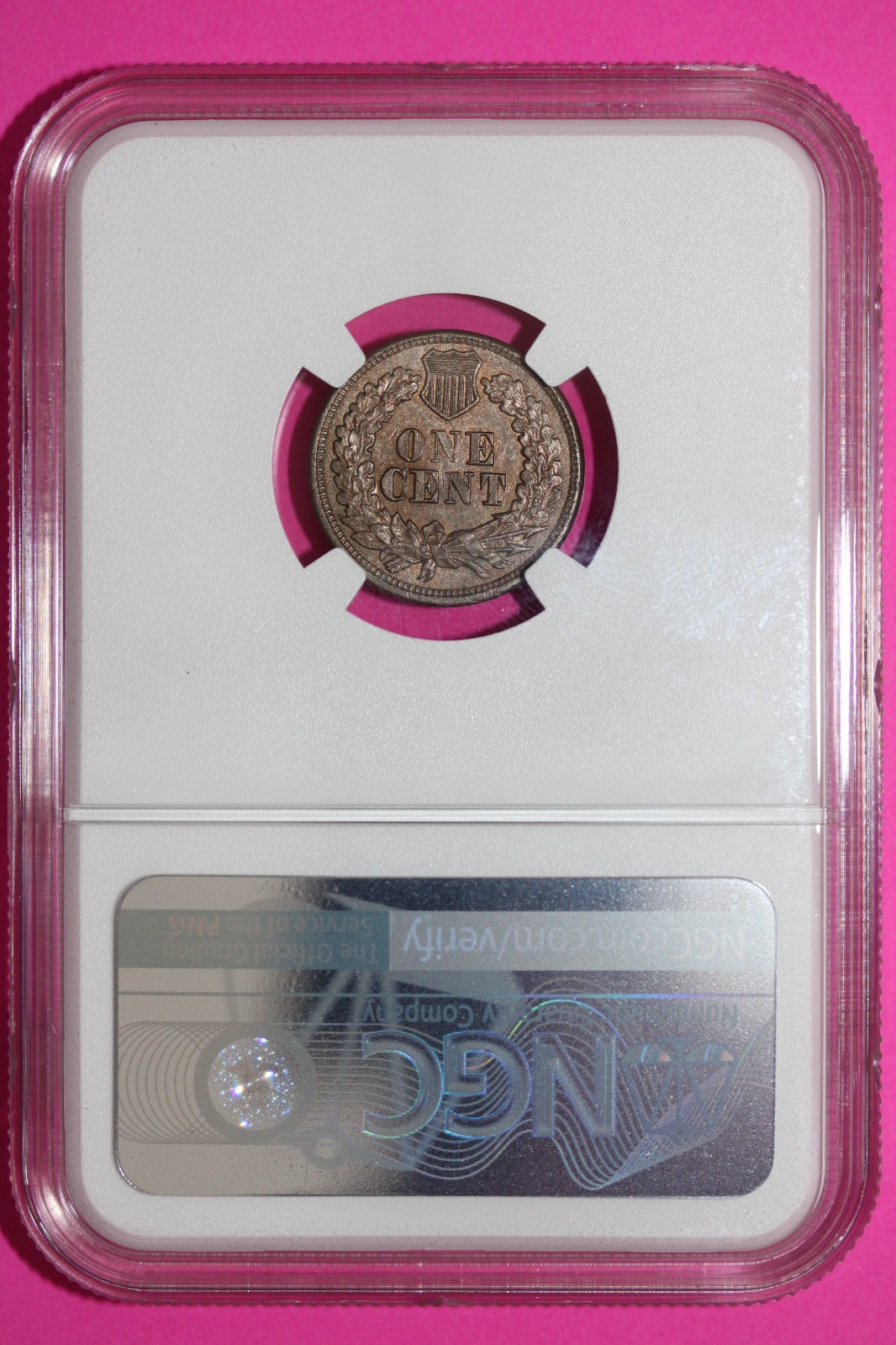 1864 CN Indian Head Cent Penny UNC Details NGC Cleaned Certified Authentic 896
