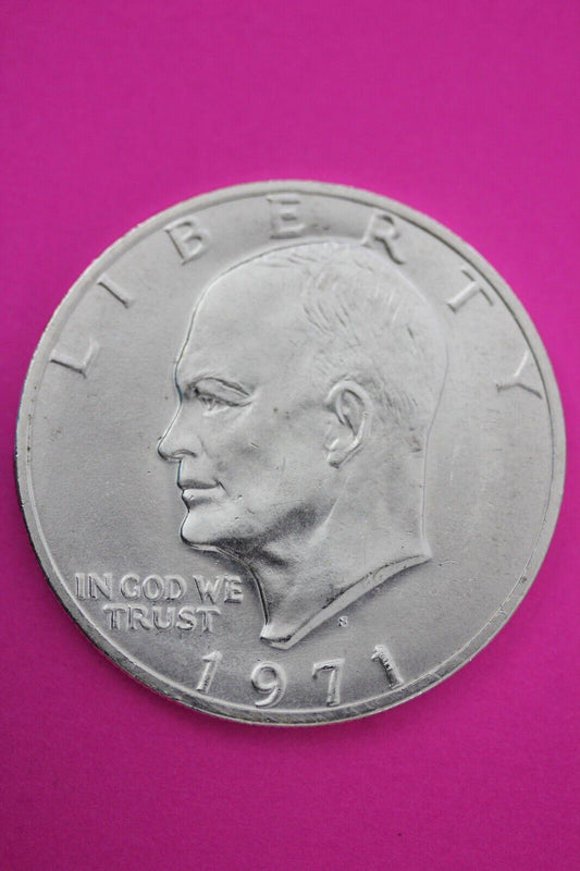 Gem BU 1971 S Ike Eisenhower 40% Silver Dollar You Get Same Coin In Pics TOM 08
