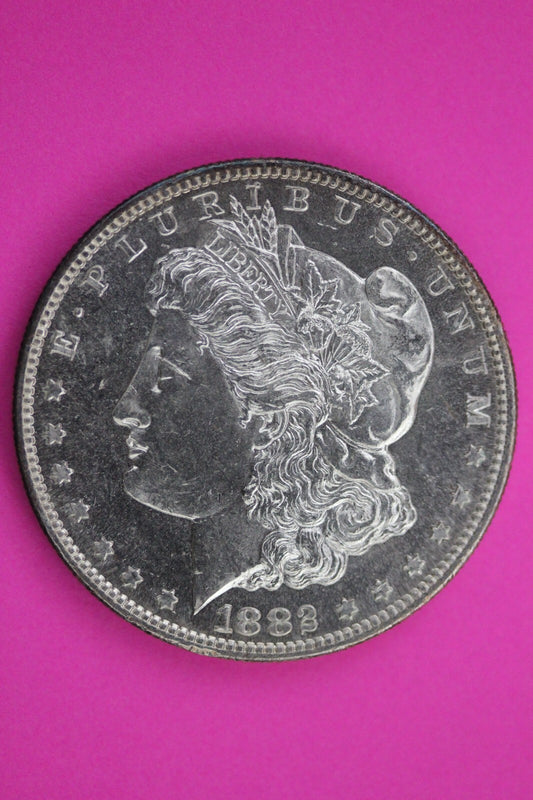 High Grade 1882 S Proof Like Morgan Lady Liberty Rare Date Silver Dollar  0206N