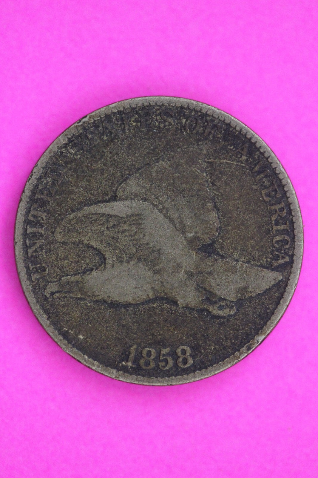 1858 Flying Eagle Cent Penny Guaranteed Authentic & Genuine Free Shipping 1322