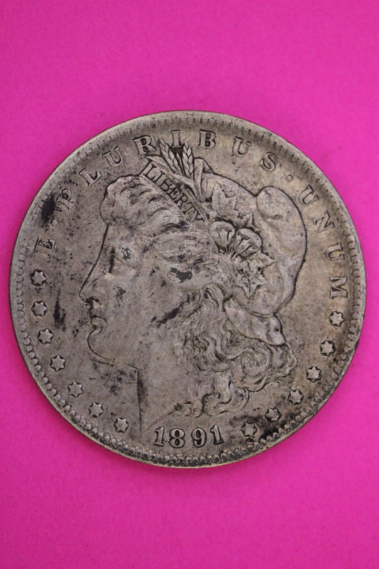 1891 O Morgan Silver Dollar Liberty Rare Key Date Coin New Orleans Mint 366