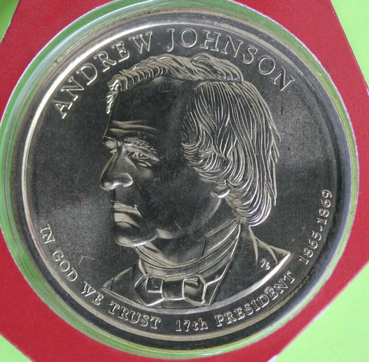 Gem BU 2011 D Andrew Johnson Presidential Dollar In Mint Cello Exact Coin TOM 03