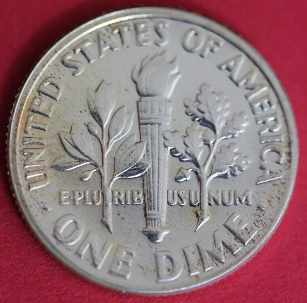 Toned 1958 Silver Proof Roosevelt Dime Exact Coin Shown Fast Shipping OCE 77