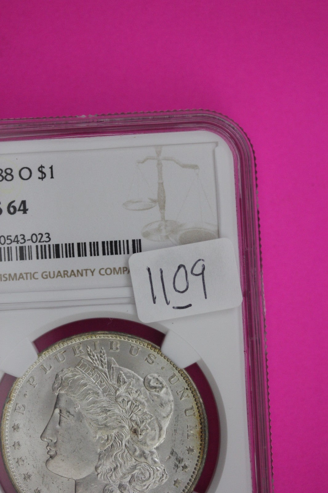 1888 O MS 64 Liberty Morgan Silver Dollar NGC Certified Graded Authentic 1109