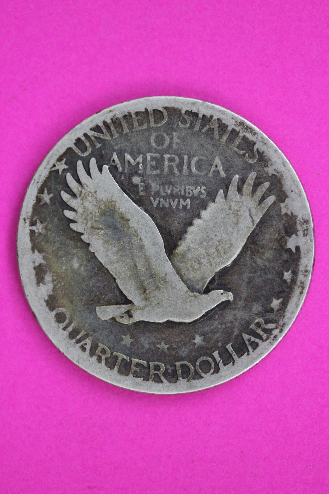 1927 D Standing Liberty Silver Quarter Guaranteed Authentic & Genuine Coin 1444