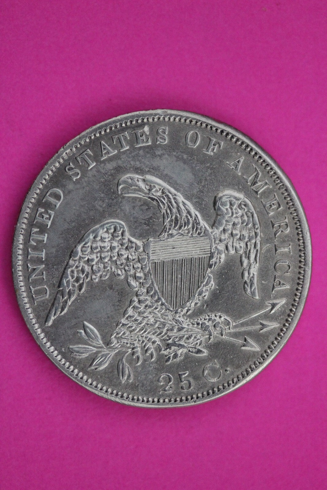 High Grade 1835 Bust Cap Quarter Lady Liberty Rare Silver Key Date Coin 01