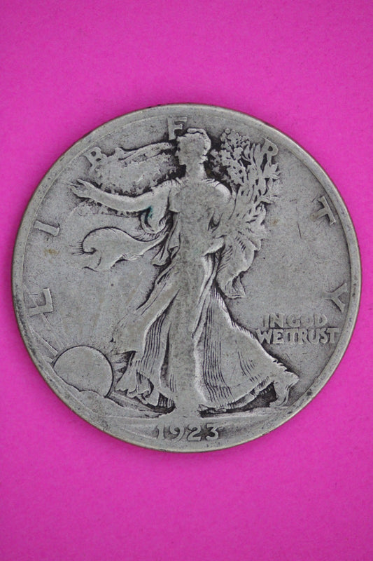 1923 S Walking Liberty Walker Half Dollar Coin Guaranteed Authentic Genuine 2410