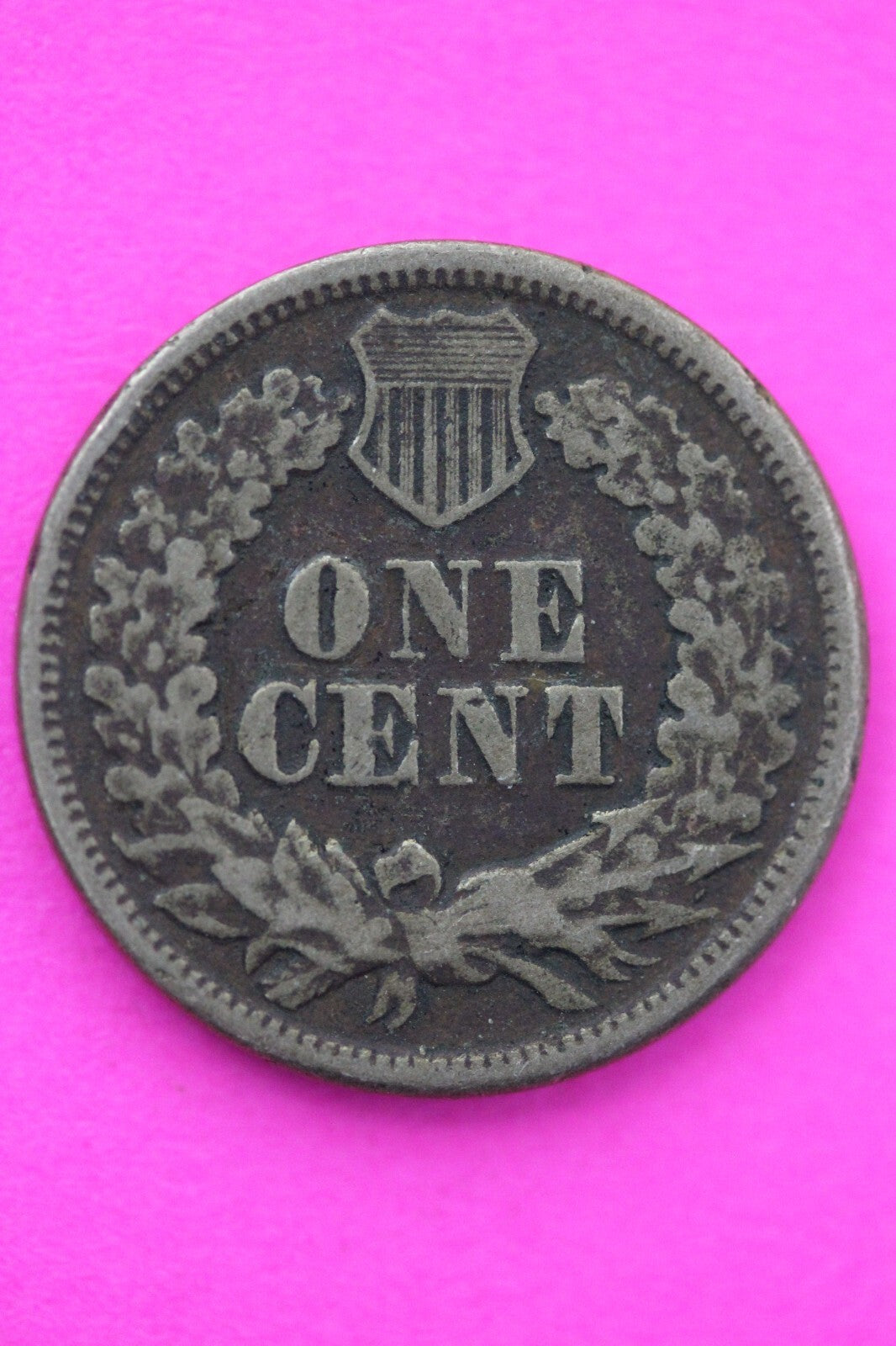 1863 Copper Nickel Indian Head Cent Penny Early Type Coin Exact Coin Pictured 46