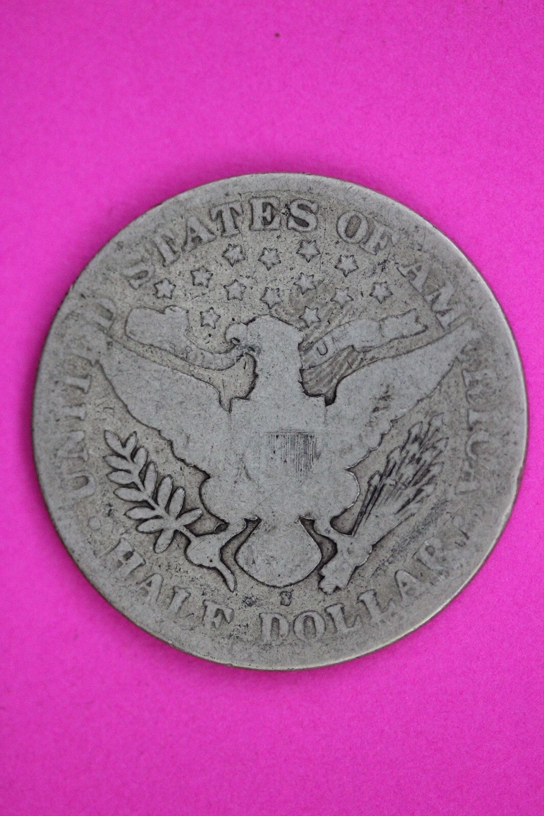 1909 Inverted S Barber Liberty Half Dollar Silver Coin Guaranteed Authentic 1482