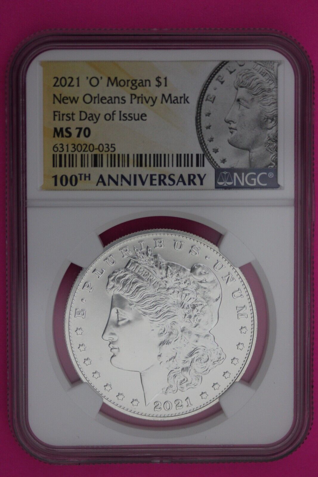 Rare 2021 O MS 70 New Orleans Privy Mark Morgan Silver Dollar NGC 1rst Day 634