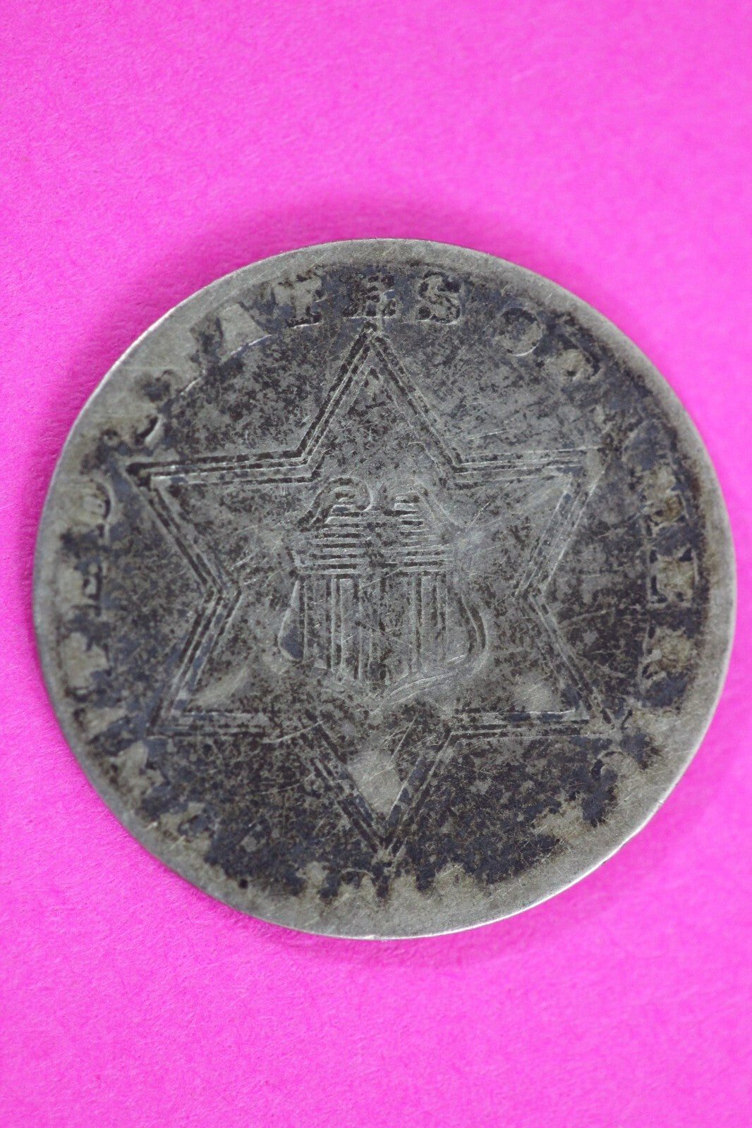 1858 Trime 3 Three Cent Silver Dime Exact Coin Shown In Pics Semi Key Date 80