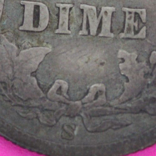 1907 S Barber Liberty Dime Scarce Semi Key Date Silver Coin San Francisco 142