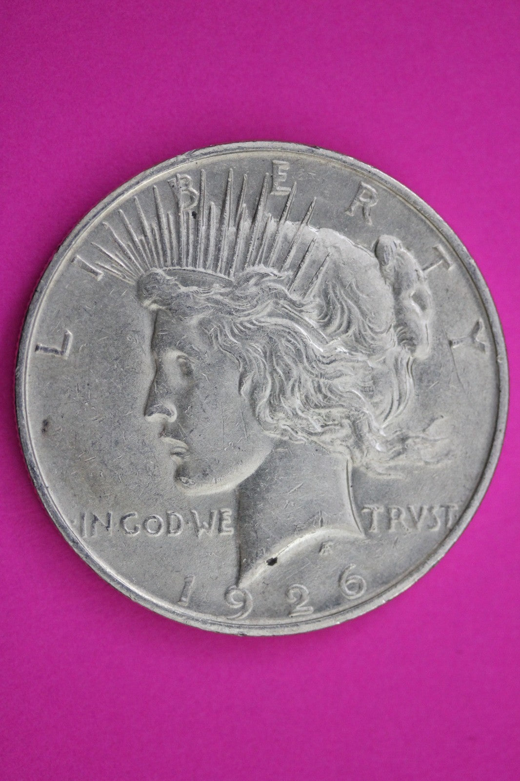 1926 D Peace Silver Dollar LIberty Coin Guaranteed Genuine American Seller 2029