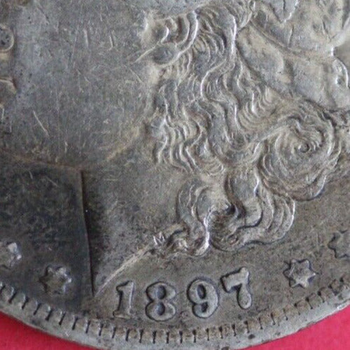 1897 O Morgan Silver Dollar Natural Toning Semi Key Date  322