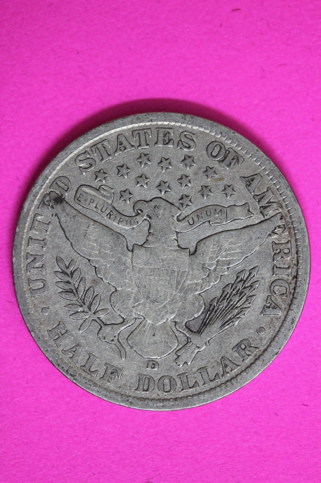 1906 D Barber Liberty Half Dollar Scarce Semi Key Date Coin Denver Mint 23