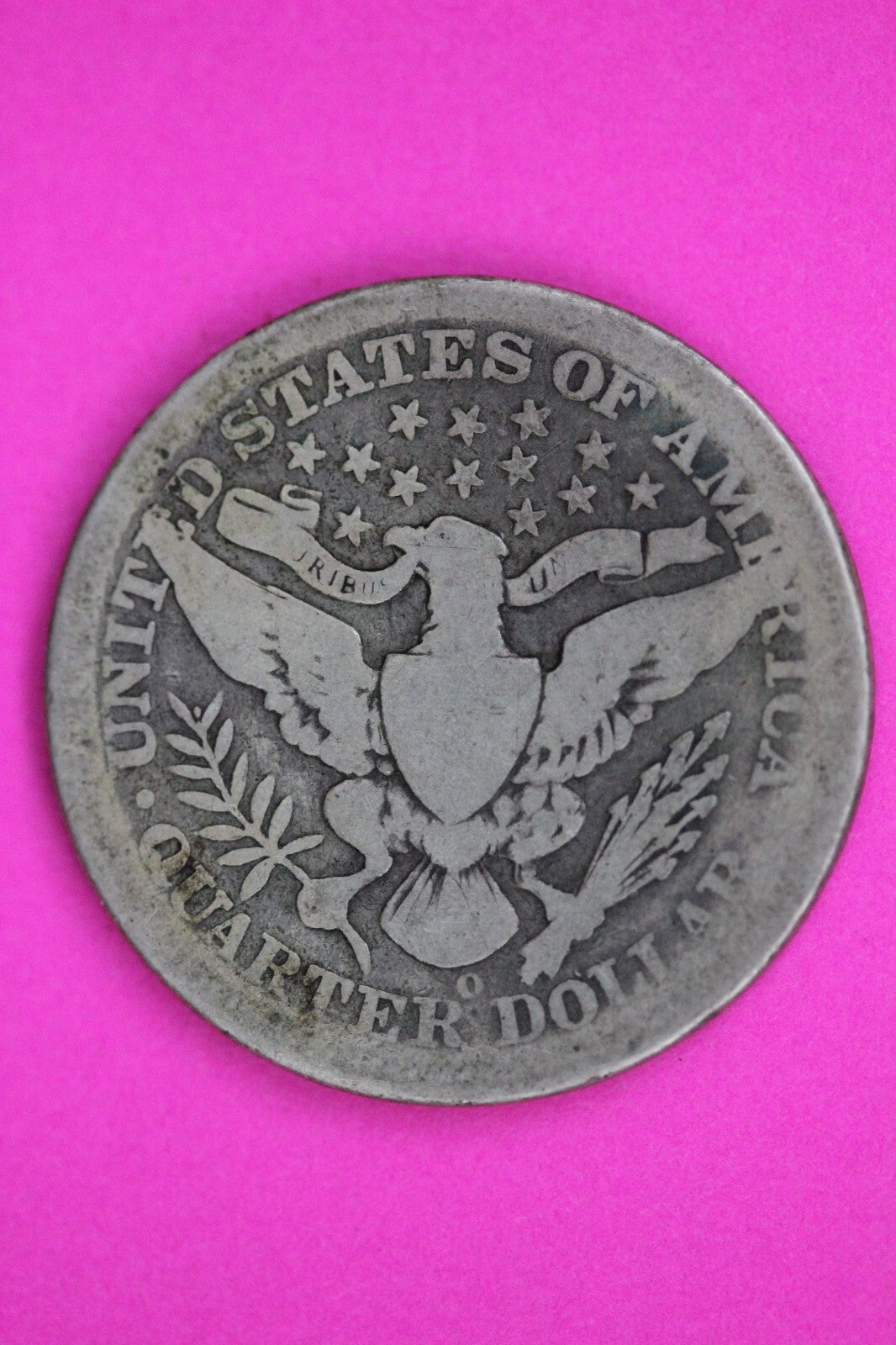 1904 O Barber Liberty Silver Quarter Guaranteed Authentic & Genuine Coin 1464