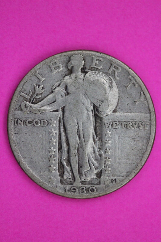 Full Date 1930 P Standing Liberty Silver Quarter You Get The Coin In Pics TOM 63
