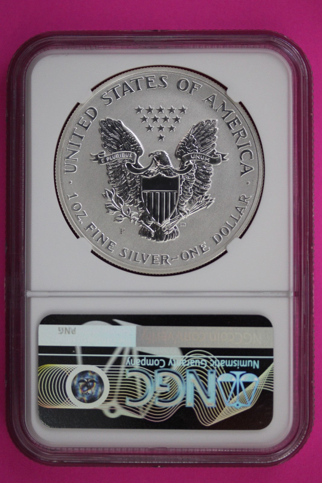 2006 P Reverse PF 69 Eagle From Mint 20th Anniversary Silver Dollar Set NGC 95