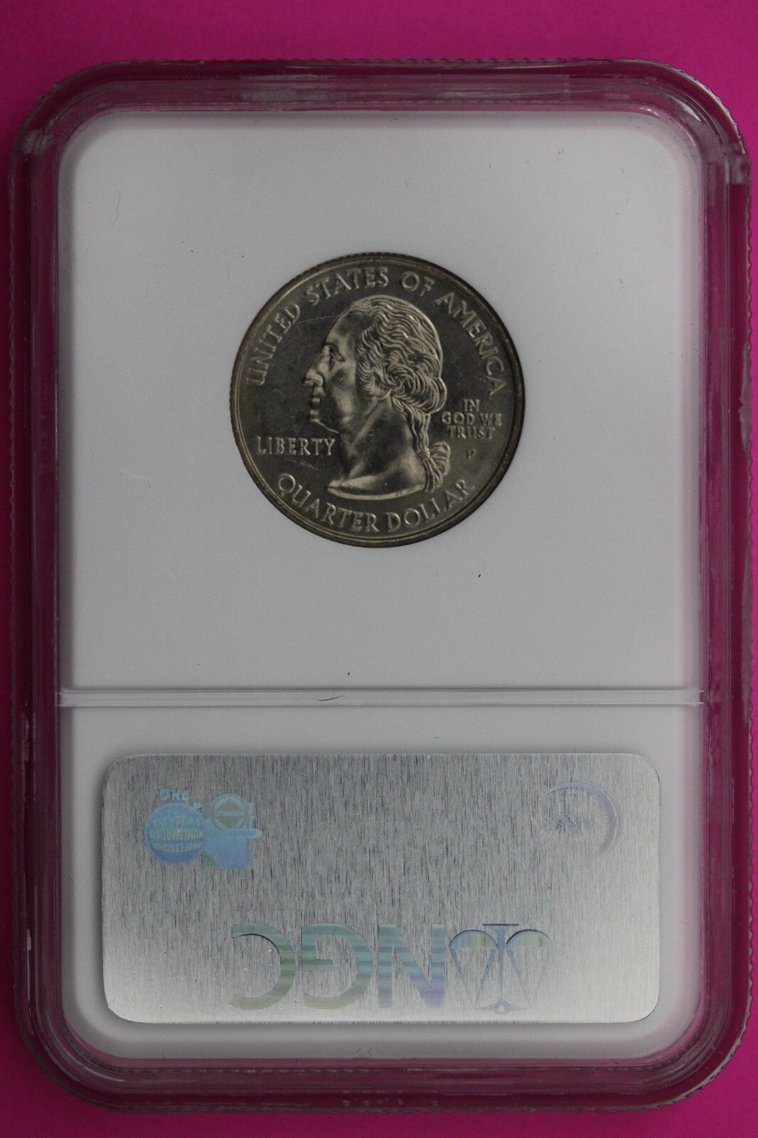 2005 P MS 65 Mint Error Die Break West Virginia Clad State Quarter NGC Slab 429