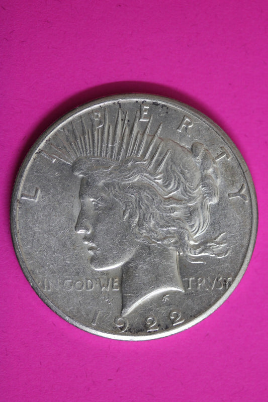 High Grade 1922 S Liberty Peace Silver Dollar San Francisco Mint Nice Luster 142